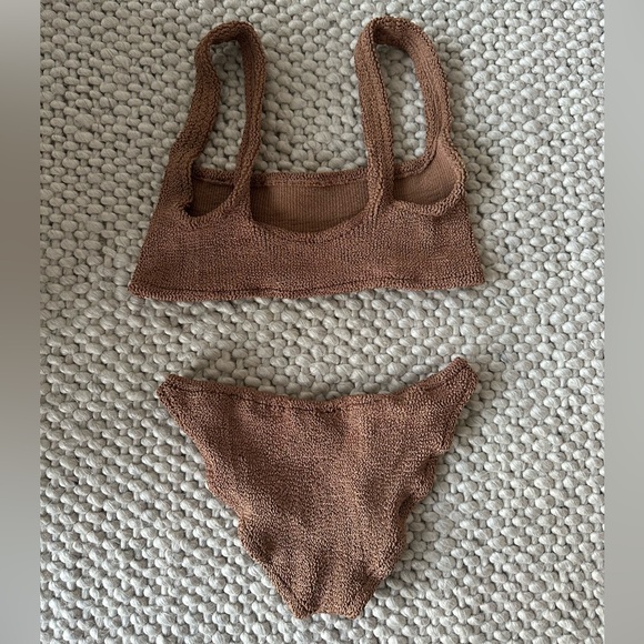 Hunza G Xandra Bikini - Metallic Brown - O/S - Picture 3 of 4